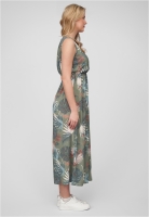 Maxi Kleid in Wickeloptik mit Tropical All Over Print Cloud5ive