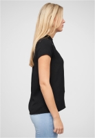 Camasa Musselin V-Neck mit Deko Knopfleiste und Spitze Cloud5ive