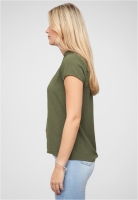 Camasa Musselin V-Neck mit Deko Knopfleiste und Spitze Cloud5ive