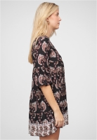 Paisley Kleid mit V-Neck und All Over Print Cloud5ive