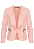 Cloud5ive Damen Blazer mit 2-Zip-Pockets und Reverskragen