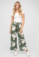 Sommerhose mit Bindegrtel und Blumen Print Cloud5ive