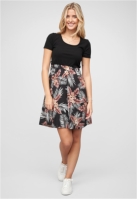 Camasa T--Kleid 2-Tone mit Palmenprint