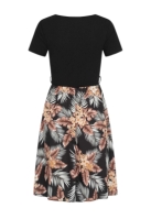 Camasa T--Kleid 2-Tone mit Palmenprint