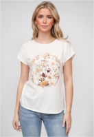 Camasa Viskose T- mit Blumen Print