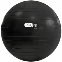 Profit 55cm black gym ball with a DK 2102 pump