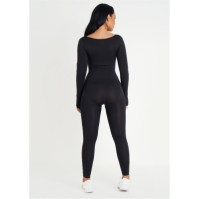 Missy Empire Maneca Lunga Plunge Jumpsuit