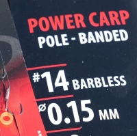 MONT POWER CARP POLE BANDED NR 12 0,17MM 20CM 8BUC PL marime GAMAKATSU