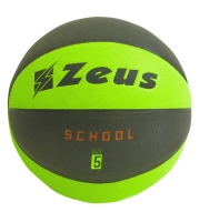 PALLONE baschet SCHOOL Zeus negru verde fosforescent