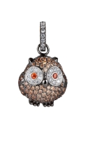 Pandant LANCASTER JLA-PEN-OWL-4 pentru Femei maro ip negru