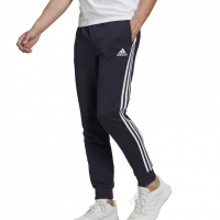 Pantalon Men's
 adidas Essentials Tapered Cuff 3 Stripes navy blue GK8888