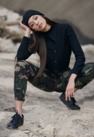 Pantalon High Waist Camo Cargo dama Urban Classics