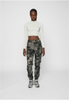 Pantalon High Waist Camo Cargo dama Urban Classics