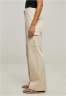 Pantalon High Waist Wide Leg Twill Cargo dama Urban Classics