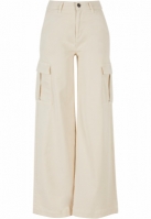 Pantalon High Waist Wide Leg Twill Cargo dama Urban Classics