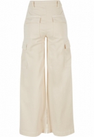 Pantalon High Waist Wide Leg Twill Cargo dama Urban Classics