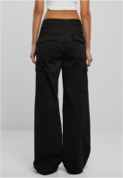 Pantalon High Waist Wide Leg Twill Cargo dama Urban Classics