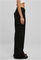 Pantalon High Waist Wide Leg Twill Cargo dama Urban Classics