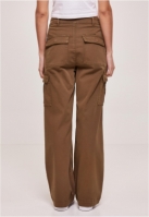 Pantalon High Waist Wide Leg Twill Cargo dama Urban Classics