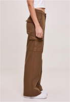 Pantalon High Waist Wide Leg Twill Cargo dama Urban Classics