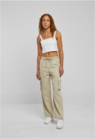 Pantalon Vicose Straight Leg Cargo dama Urban Classics