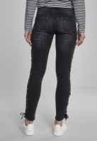 Pantalon Denim Lace Up Skinny dama Urban Classics