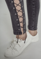 Pantalon Denim Lace Up Skinny dama Urban Classics