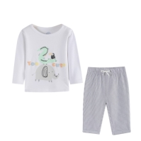 Hello World Boy Safari Top and Stripe Trouser bebelus