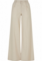 Pantalon High Linen Mixed Wide Leg dama Urban Classics