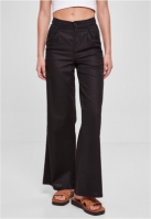 Pantalon High Linen Mixed Wide Leg dama Urban Classics