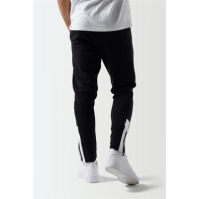 11 Degrees Colour Block Slim Fit Joggers - Black / White