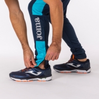 Pantalon Long Championship Iv Navy-turquoise Fluor Joma