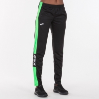 Pantalon Long Championship Iv Black-fluor Green dama Joma