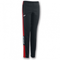 Pantalon Long Champion Iv Black-red dama Joma