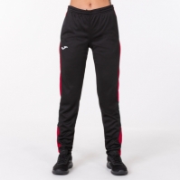 Pantalon Long Champion Iv Black-red dama Joma