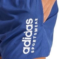 pantaloni scur?i de baie adidas Essentials pentru b?rba?i logo CLX albastru IR6225