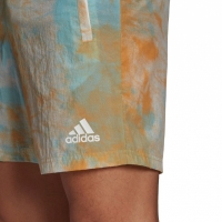 Spodenki męskie adidas Essentials Short pomarańczowo-zielone GK9620