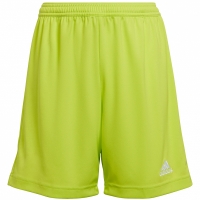 Spodenki dla dzieci adidas Entrada 22 limonkowe HC5065