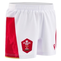 Pantalon scurt Combat Macron Welsh Rugby Union Authentic Home 2024 adulti