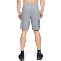 Pantalon scurt Combat Under Armor Sportstyle Sport Logo Cotton gray 1329300 035 Under Armour