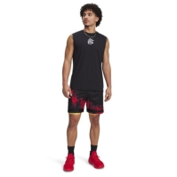 Pantalon scurt Combat Under Armour Curry Statement barbat