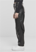 Pantalon Straight Leg Synthetic piele dama Urban Classics