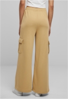 Pantalon Highwaist Wide Leg Cargo Terry dama Urban Classics