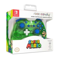 PDP Rock Candy Switch Wired Controller: Luigi Lime