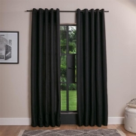 Homelife Basketweave Lined Pair of Curtains