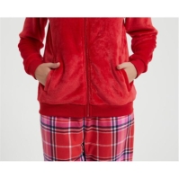 Linea 3 Piece Check Hooded Lounge Set