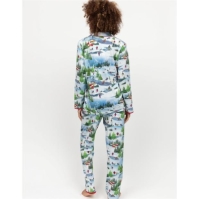 Pijama Cyberjammies Cyber Montana Jersey Winterscape Set dama