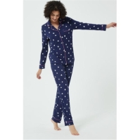 Pijama Linea Heart Soft Touch Button Through Set