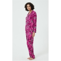 Pijama Linea Leopard Soft Touch Button Through Set