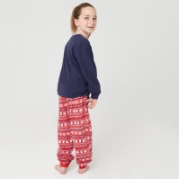 Pijama Linea Unisex Family Christmas Penguin Set copil